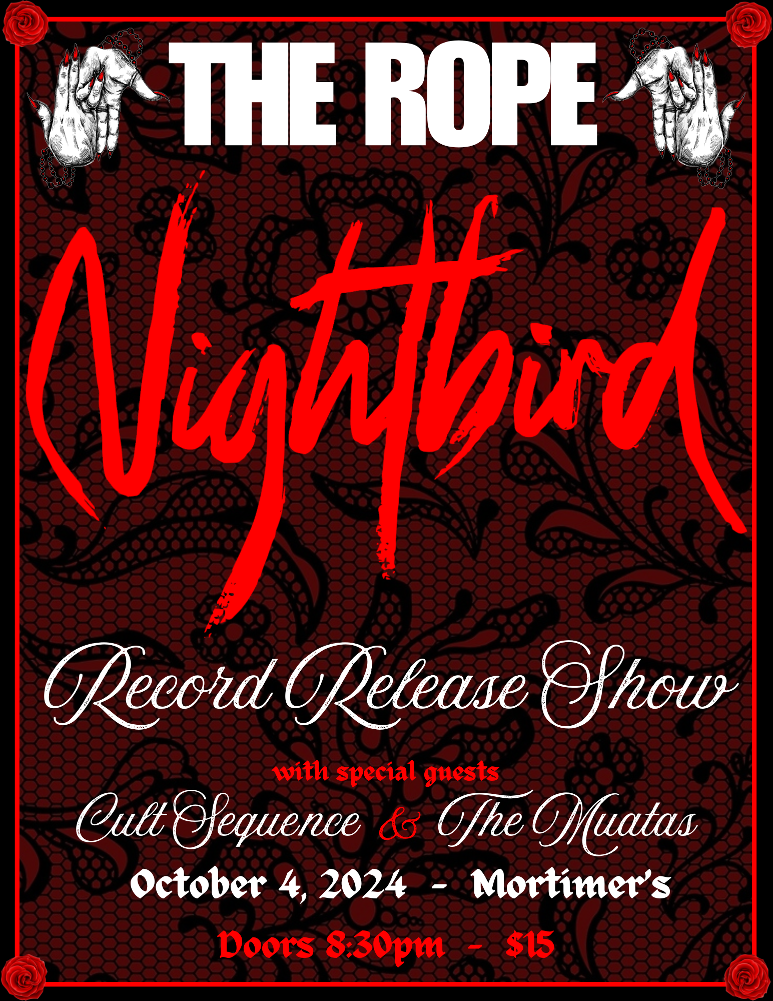 nightbird release show flyer